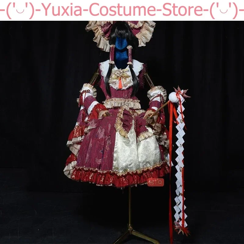 Hakurei Reimu Cosplay Game Touhou Project Costume Elegant Sweet Gorgeous Dress Halloween Role Play Clothing