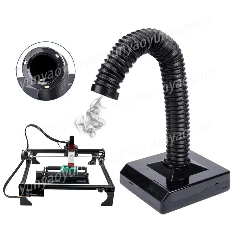 

60 Вт поглотитель-фильтр для удаления дыма при сварке металла, очиститель дыма для гравировальных станков, резки, выжигания по дереву, 3D-принтеров