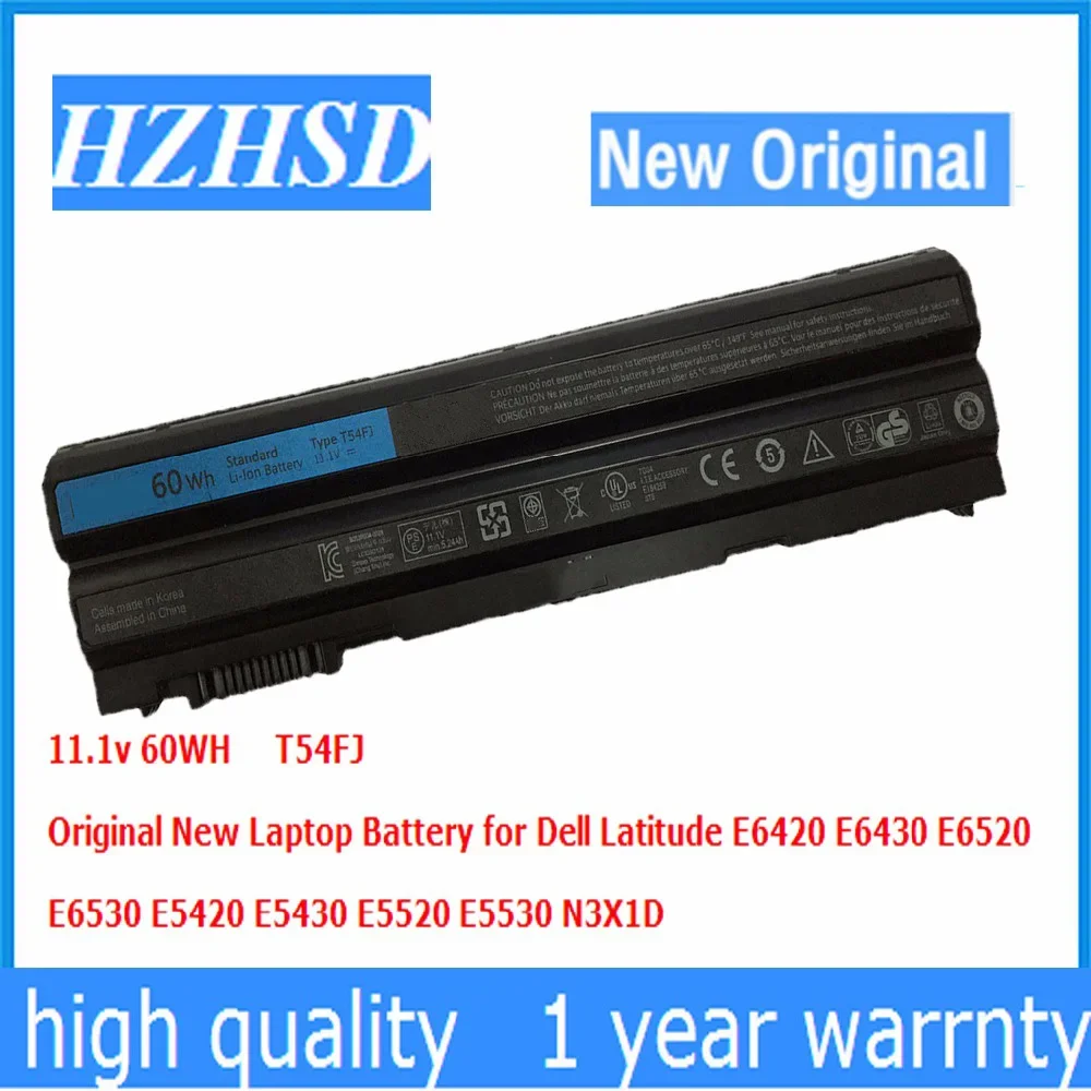 

11.1v 60WH T54FJ New Original N3X1D T54FJ 8858X Laptop Battery for Dell Latitude E6420 E6430 E6520 E6530 E5420 E5430 E5520 E5530