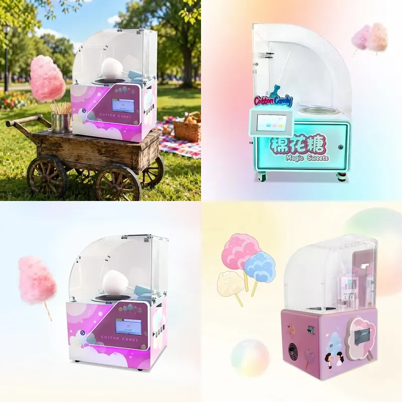 for Automatic Cotton Candy Machine Fairy Floss Maker Electric Sugar Spinner DIY Home Party Kids Gift
