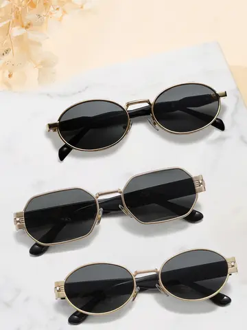 3 Black Combination Frame Shopping Party Couple Sun Glasses Women Men Sunglasses Suitable For Photo Trend Glasses UV400
