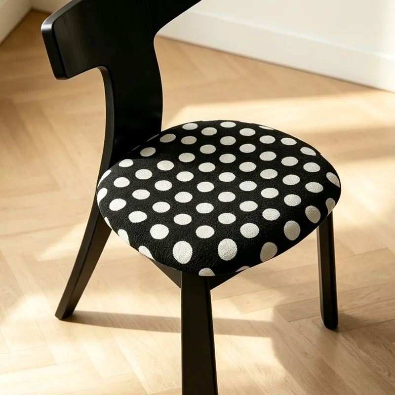 Wabi Sansan Solid Wood Dining Chair 2026 New Nordic Light Luxury Premium Back Chair Home Modern Simple Dining Table and Chairs