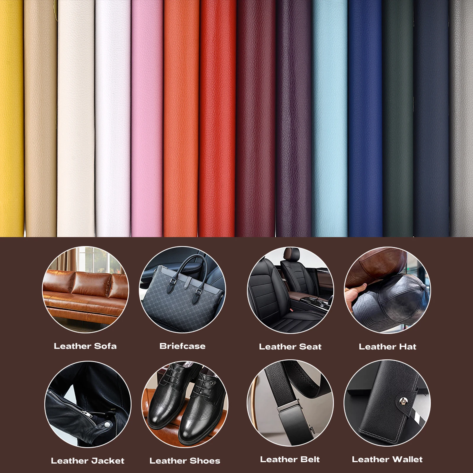 Self-Adhesive Leather DIY Repair Sticker Patch PU Patches For Car Seat Sofa Home Leather Stickers Refurbishing Patches