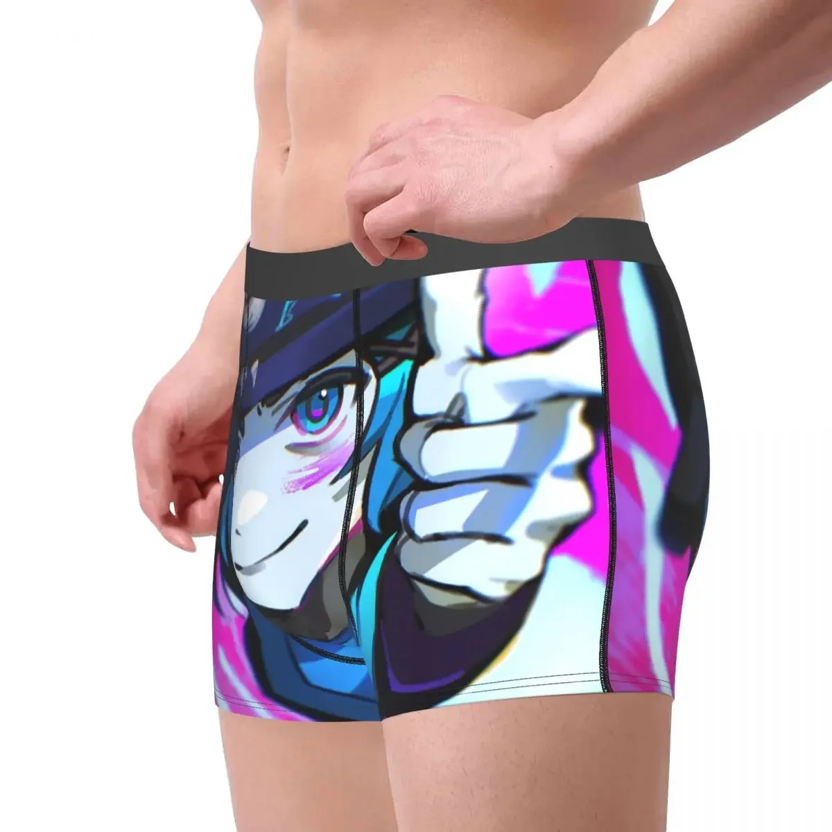 Arcane Underpants Breathbale Panties Male Underwear Print Shorts Boxer Briefs