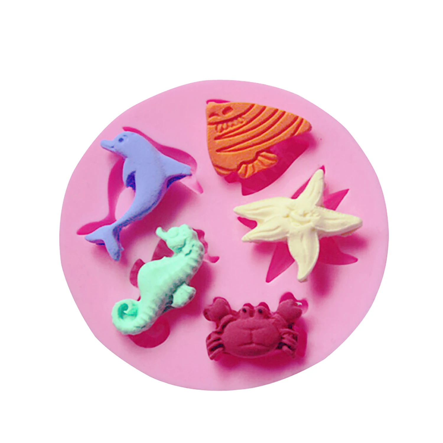 Seashell Conch Chocolate Silicone Mold for Candy Cake DIY Baking Ocean Theme Resin Fridge Magnet Jewelry Mold