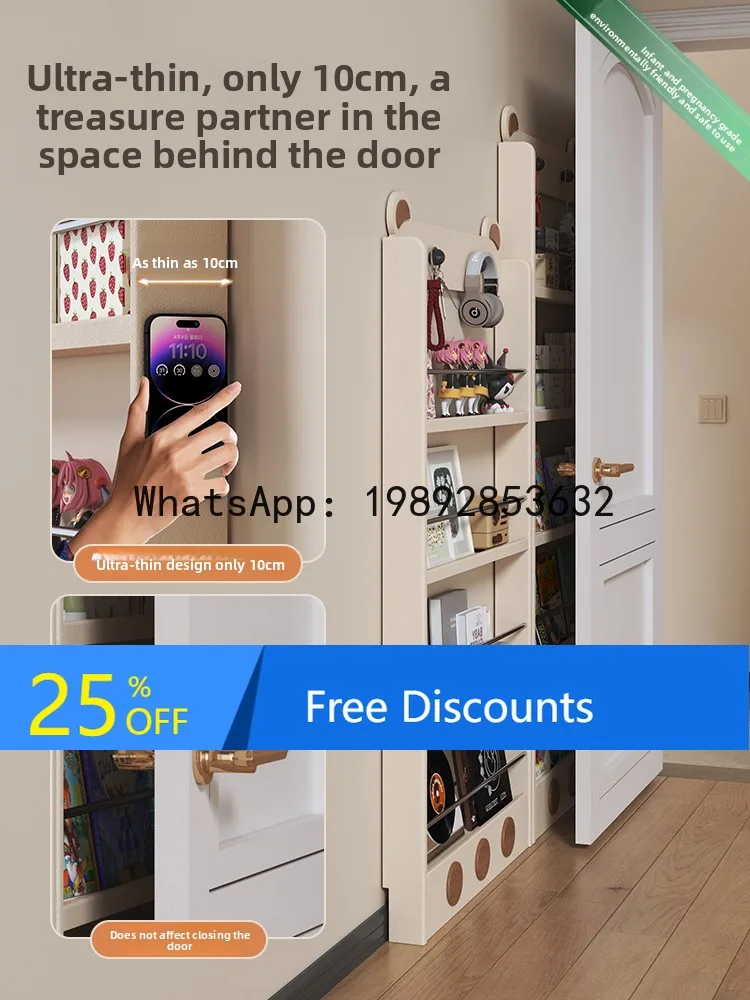 LYY Vinyl Record Player Storage Rack CD Cabinet Disc Storage Rack Home Wall-Mounted Space-Saving Solid Wood Floor Bookshelf