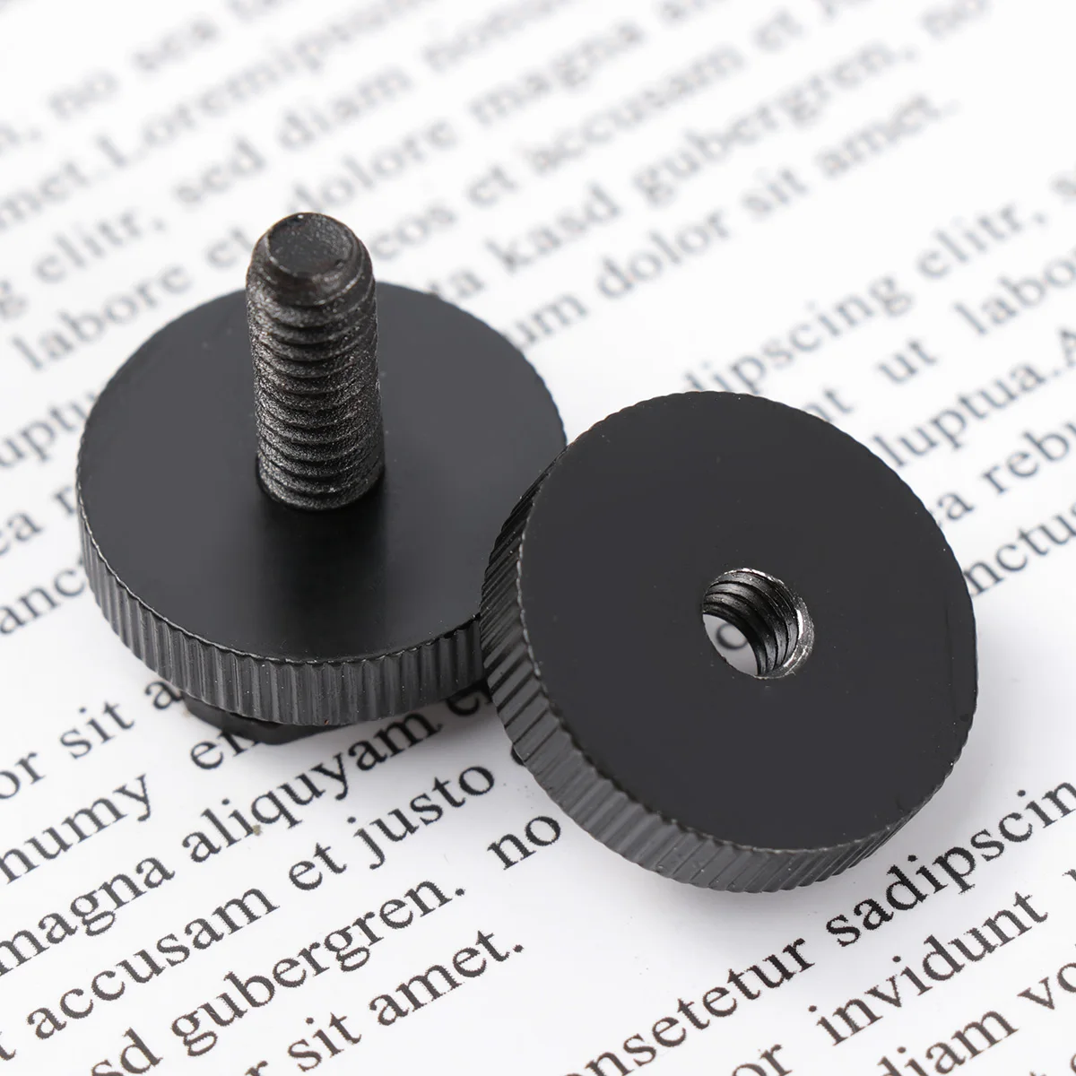 

10 Pcs 1/4 Inch Aluminium Alloy Tripod Screw Adapter Flash Hot Shoe Mount Compatible DSLR Camera Camcorder (Black)