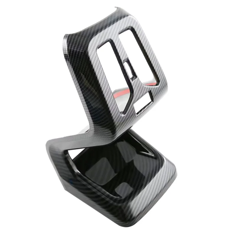 Voor BMW X1 U11 2023 2024 Auto Achter Airconditioning Outlet Vent Cover Trim Sticker Onderdelen Accessoires-ABS Koolstofvezel