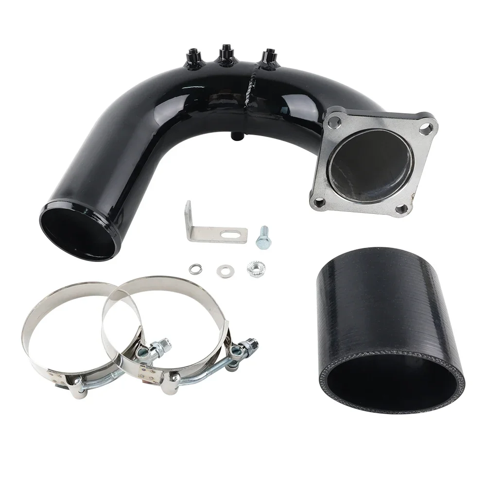 

Black Intake Pipe High Flow Intake Elbow Tube Pipe For 2003-07 Dodge Ram 5.9L Cummins Diesel