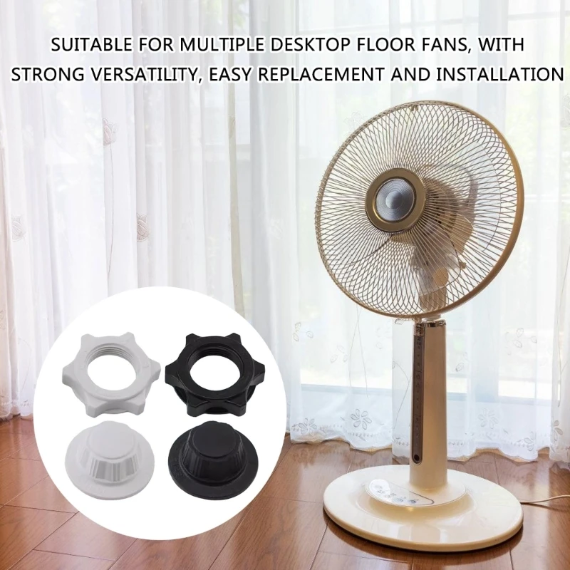 1 세트 팬 너트 팩 고정 너트 팬 잠금 나사 피팅 팬 수리 부품 팬 매니아를위한 ABS 텍스처 팬 안정성 나사