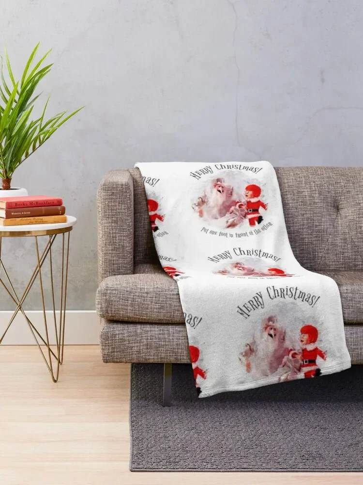 Christmas Put One Foot in Front of the Other Throw Blanket Personalized Gift Sofa valentine gift ideas Blankets