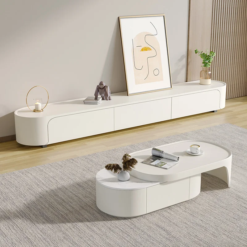 Caja De almacenamiento mueble De Tv decoración diseño Porta liquidación Mesa mueble De Tv blanco Vasagle envío Muebles De Sala Muebles De madera