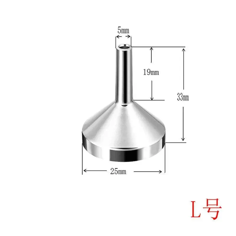 Mini Funnels Stainless Steel Pour Oil Liquid Funnel Perfume Dispensing Bottles Refilling Funnels for Perfume Essential Oil