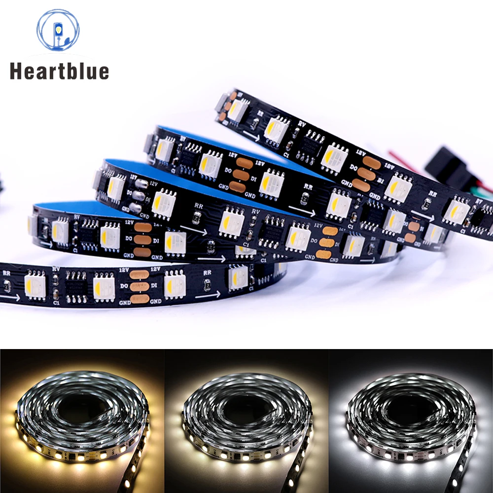 

WS2814 RGBW CW NW WW 60LED Led Strip Light 12V24V 4in1 Similar SK6812 RGBW Pixels Addressable WS2811 RGBWW RGBCW 5050 Led Light