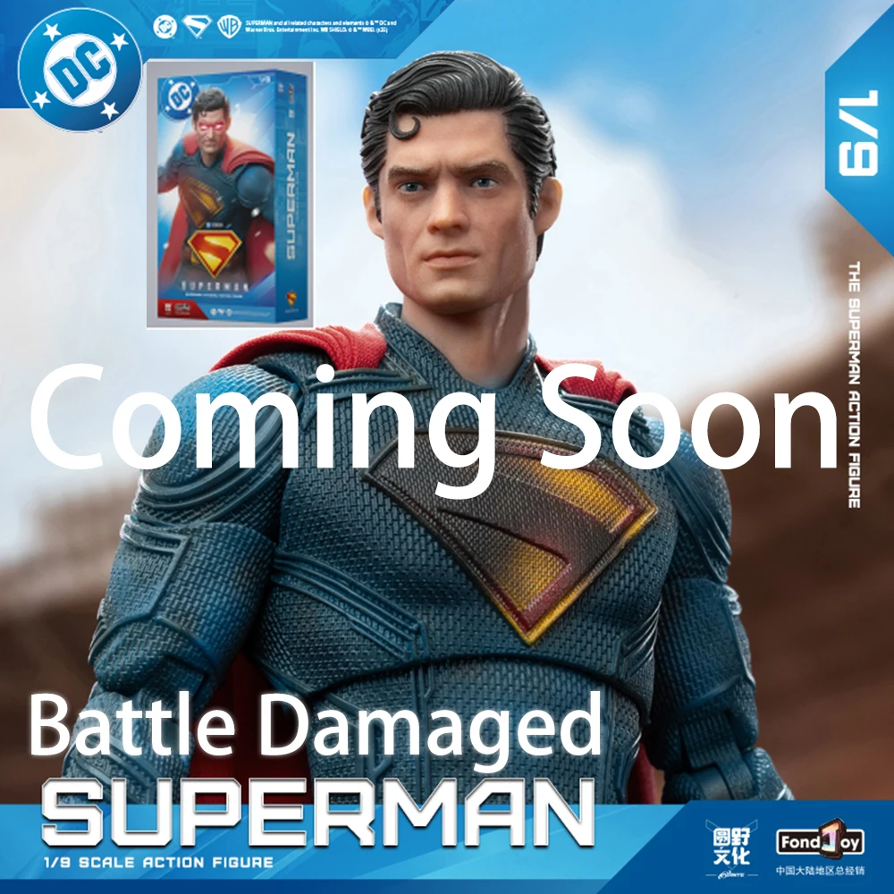 

IN STOCK 2025 Fondjoy Battle Damaged Superman Action Figure David Corenswet 1/9 New Superman Figure Pvc Joint Movable Toys Gifts