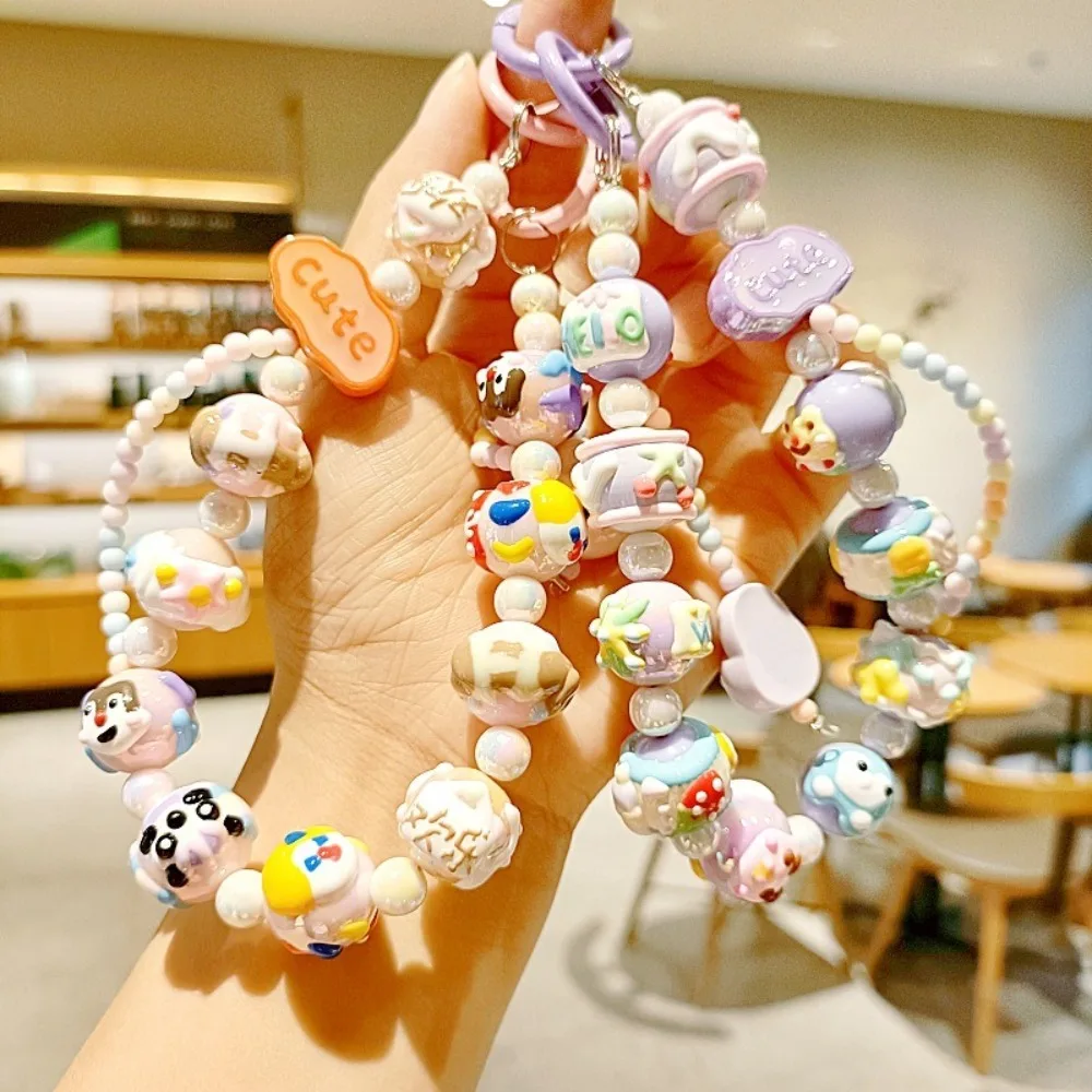 Nuovi simpatici animali catena del telefono cellulare in rilievo fatti a mano portachiavi fai da te decorazione di fascino del telefono ciondoli borsa creativa per le ragazze