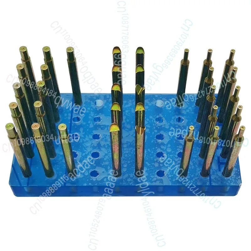 

34 шт., набор высокоточных палочек для драгоценных камней, диаметр 6 мм, длина 65 мм, палочка для драгоценных камней с коробкой для хранения, шлифовальный инструмент для огранки камня