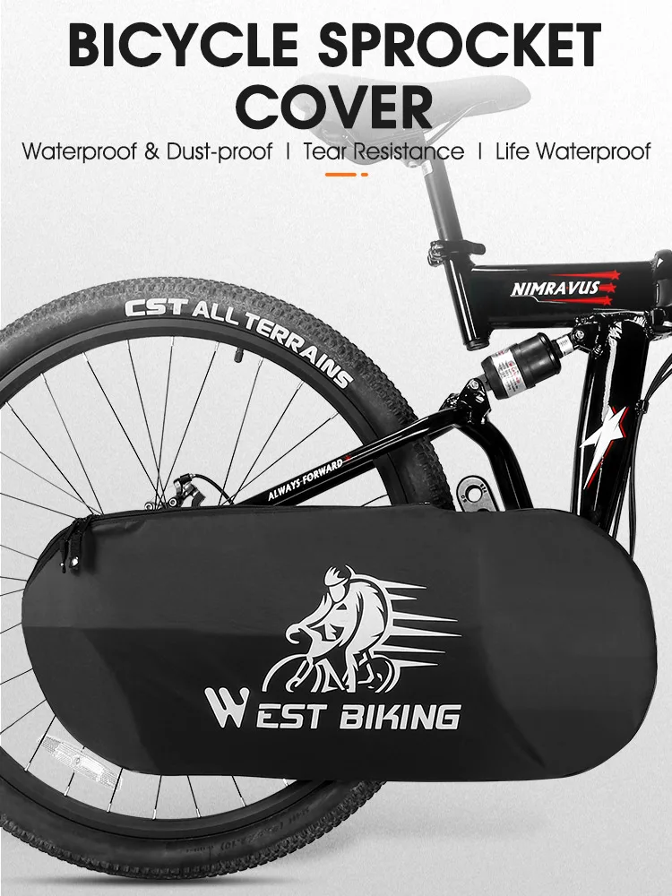 AliExpress West Biking WEST BIKING Bicycle Sprocket Cover MTB Road Bike Crankset Protection Cover Waterproof Reflective Chain Cover Bike Accessories