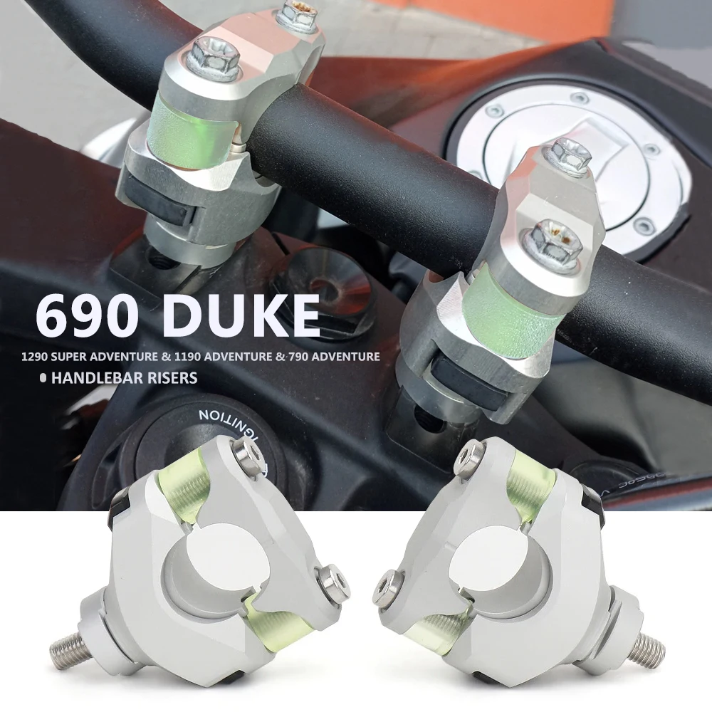 

New Motorcycle Handlebar Riser 28MM Handle Bar Clamp Extend Adapter For 1290 Super Adv 690 Duke 790 Adventure 1190 ADVENTURE