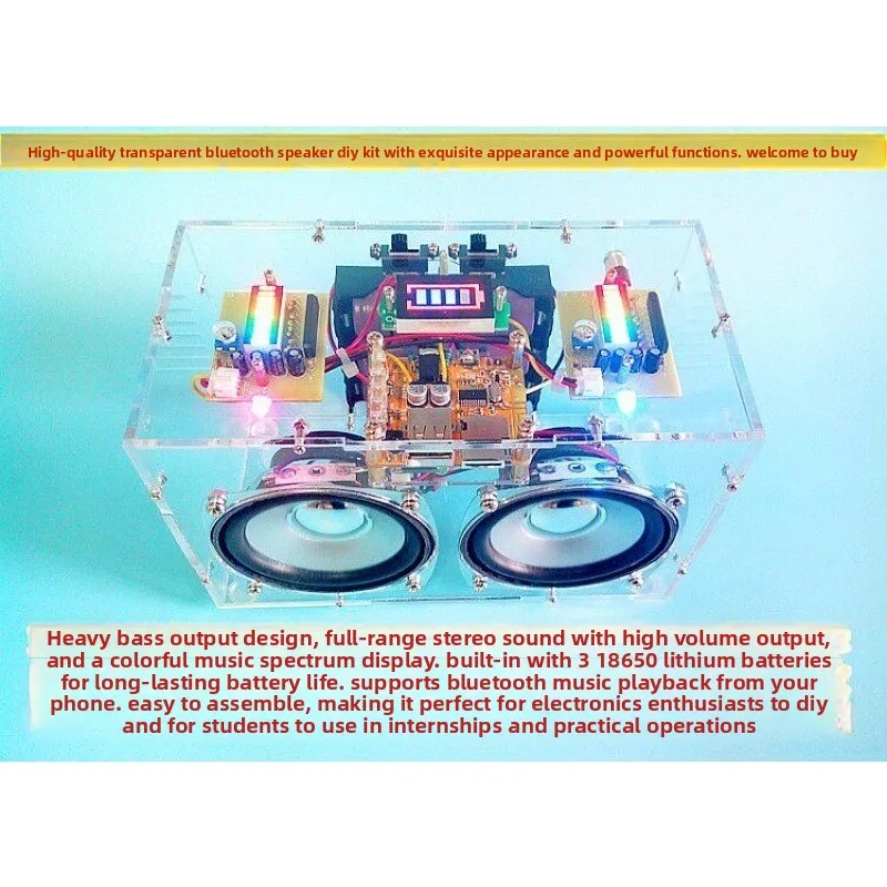 Small Power Amplifier Audio Production Kit, Bluetooth Small Speaker, Computer Speaker DIY Assembly