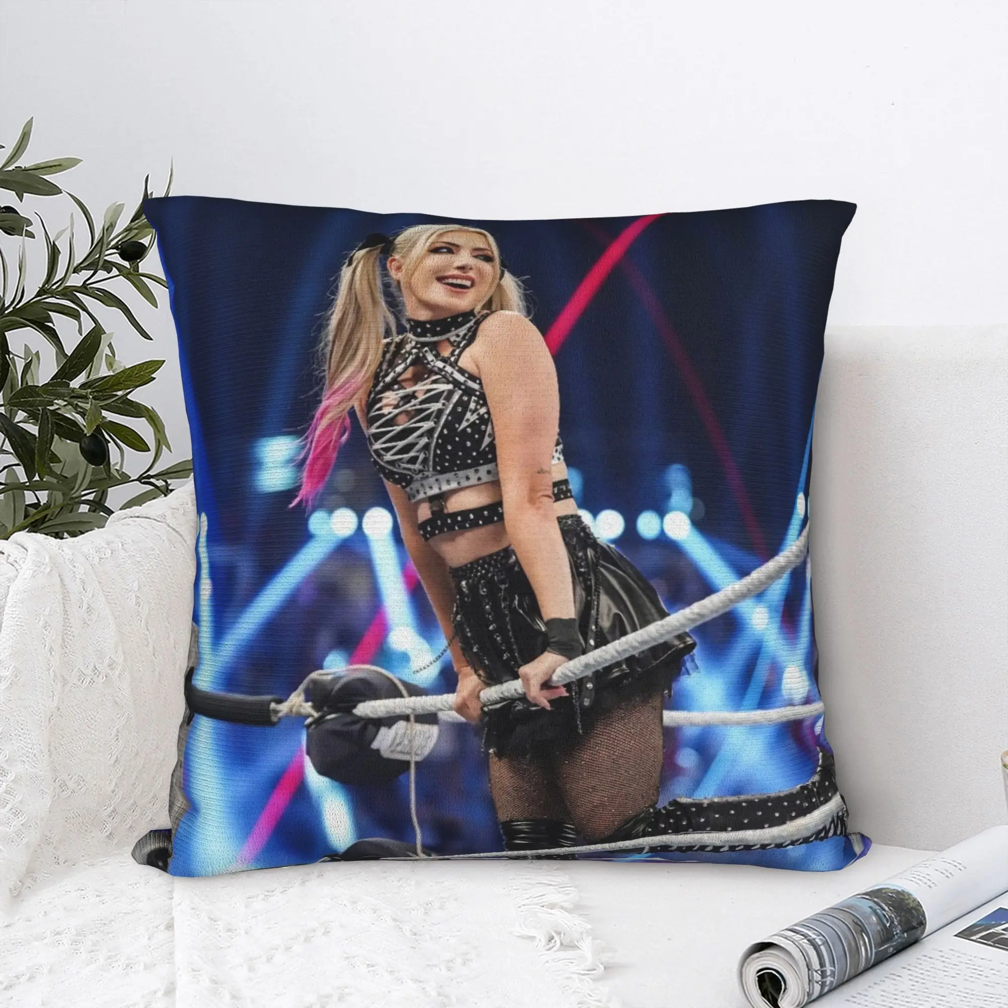 Alexa Wrestler Blisses Pillowcase Soft Polyester Cushion Cover Gift Wrestling Cool Pillow Case Cover Home Zippered