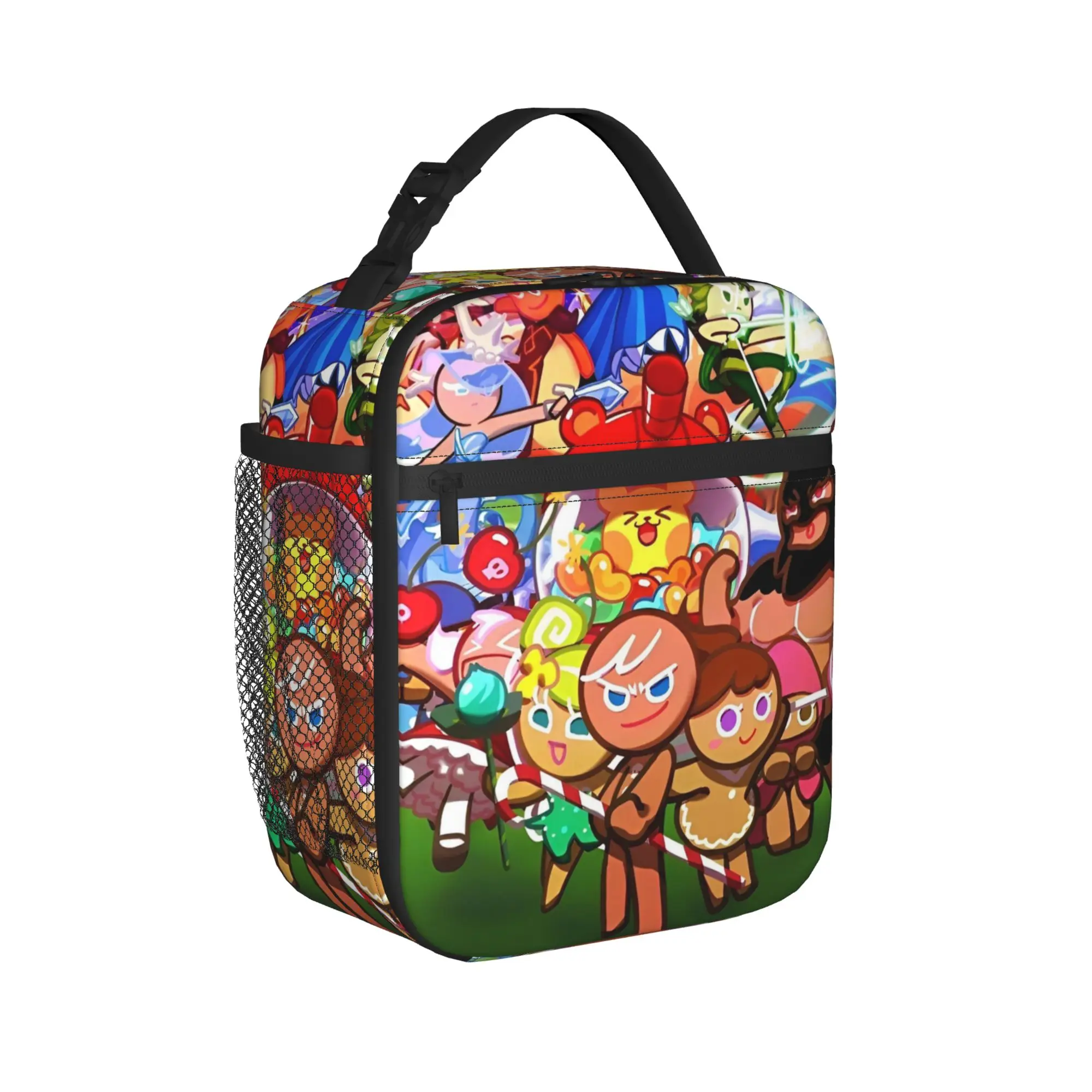 Cookie Run Kingdom Insulated Lunch Bags Large  Reusable Thermal Bag Tote Lunch Box Work  Outdoor Bento Pouch