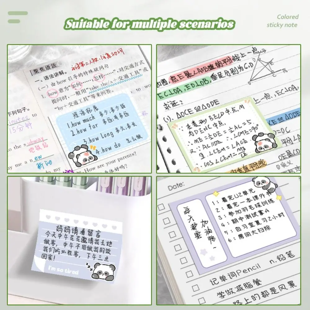 256 PCS/Set Multifunctional Pull-out Type Sticky Notes Full Adhesive Capybara Tearable Notepad DIY Memo Pad School Office