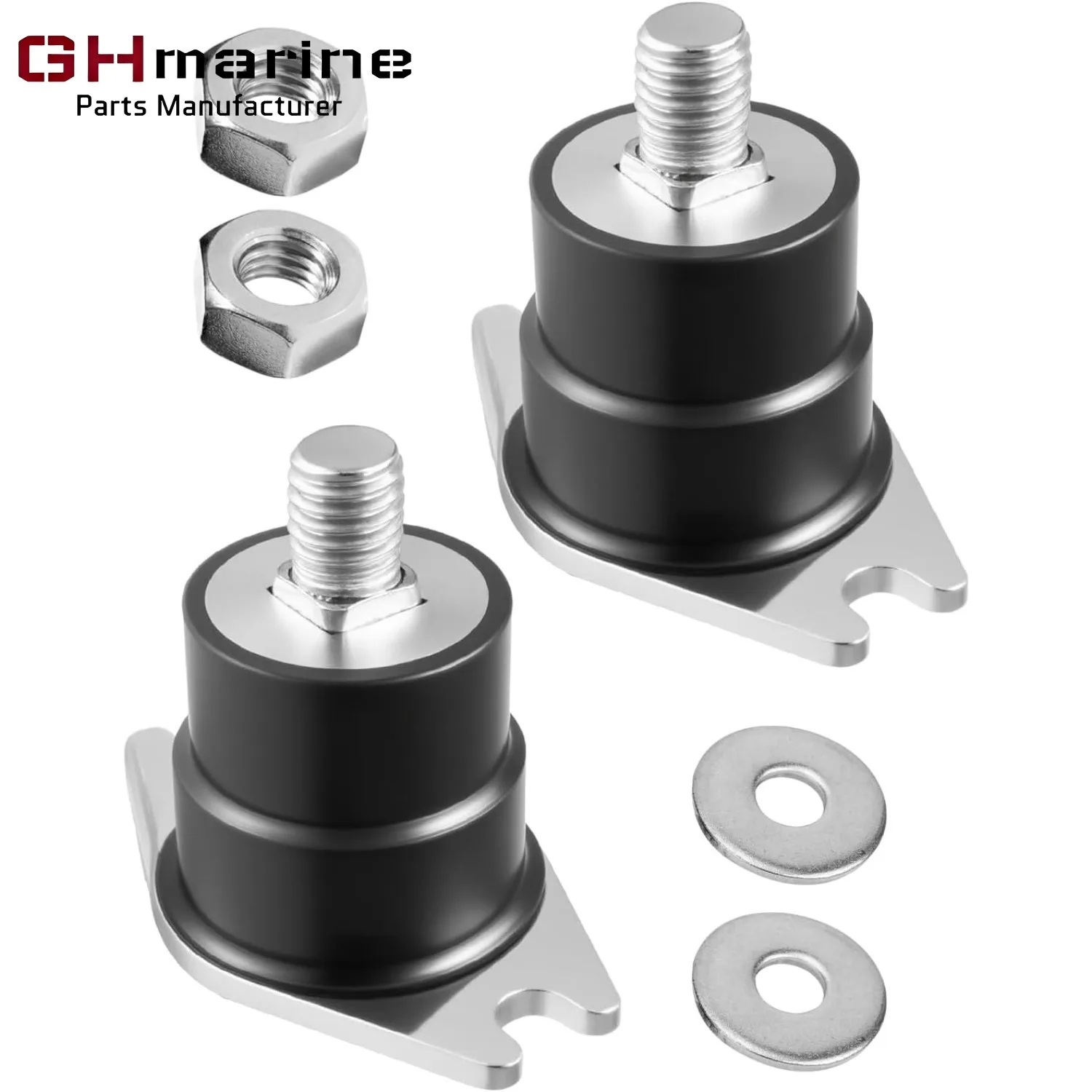 2Pcs Engine Upper Motor Mount for Johnson Evinrude OMC 20 25 30 35 HP 1979-2005 Outboard Bracket 325974 778211 0325974 0778211
