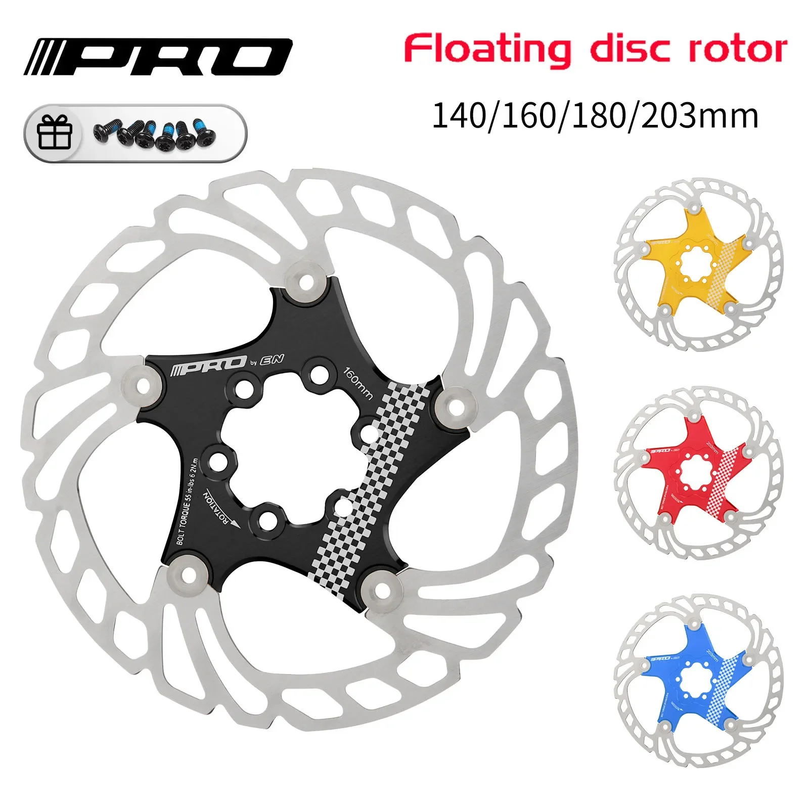 XT Mtb Brake disco 203 140mm 160mm 180mm 6 Hole Disc Brake Rotor with Brake Disc Screw for Shimano Bicycle Hydraulic Brakes