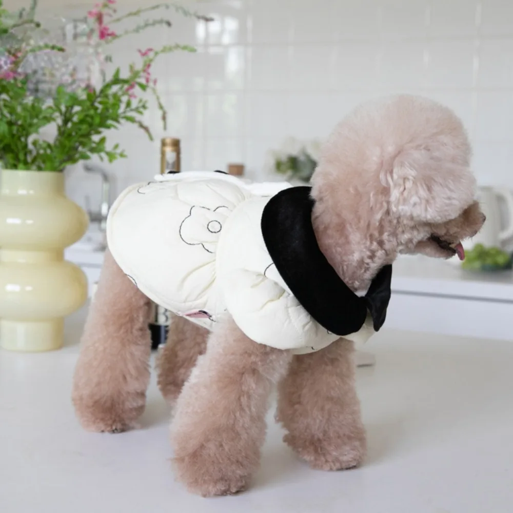 Autumn Winter Pet Plush Lapel Coat Dog Warm Coat Pet Skirt Clothes Teddy Clothes Designer Dog Clothes Dog Clothes for Small Dogs