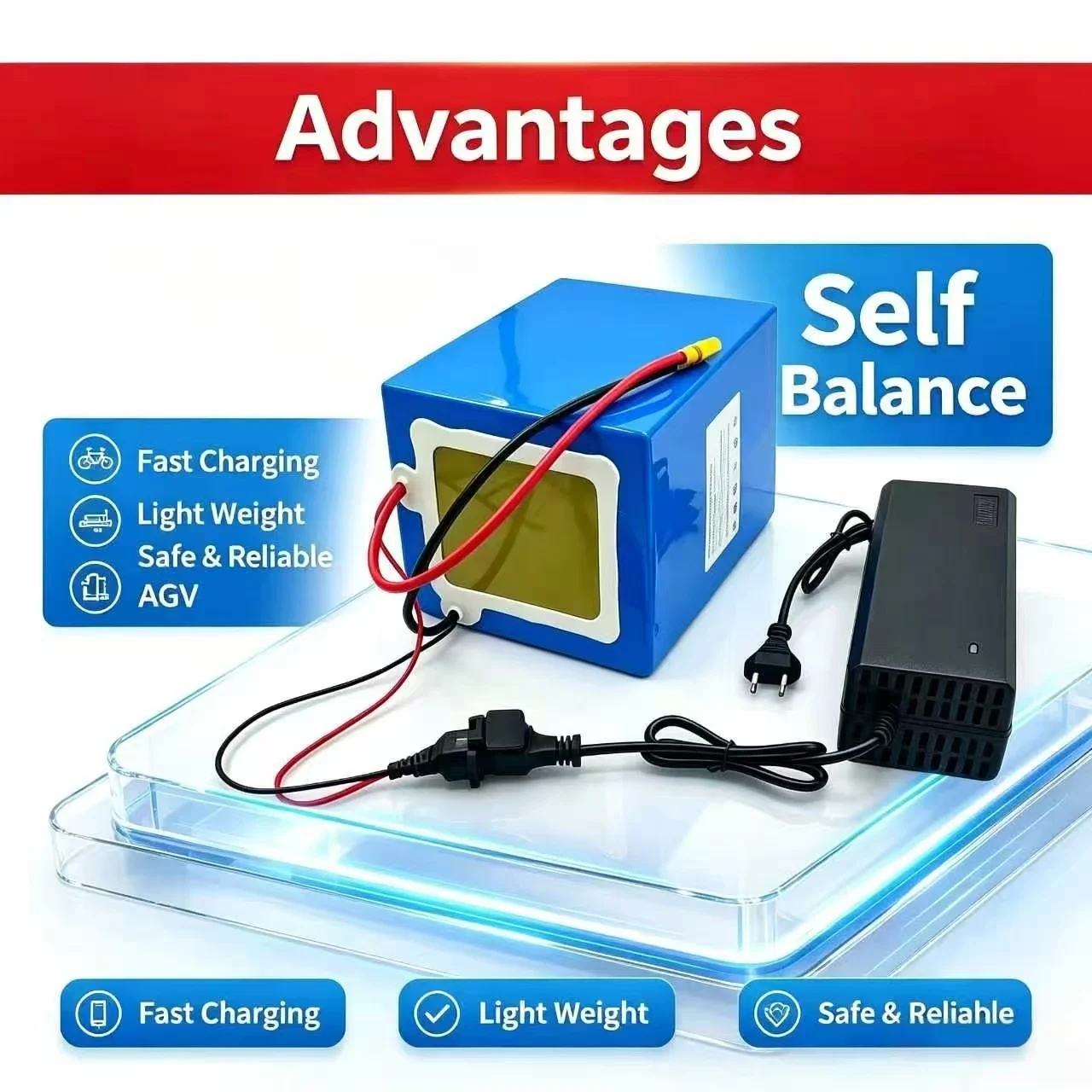 lithium 60v 40ah lithium iron phosphate battery with bms deep cycle for 3000w two wheel folding car forklift golf cart AGVlithiu