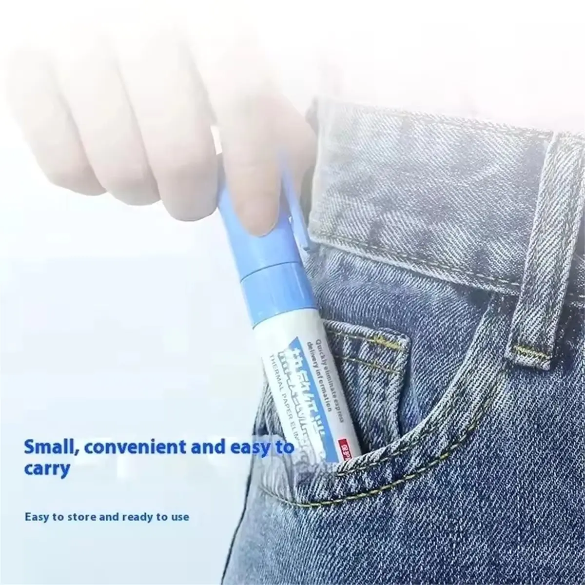 Utility Design Thermal Paper Eraser Pen Express Privacy Applicator Privacy Handwriting Cover Telephone No Trace Eraser Pen