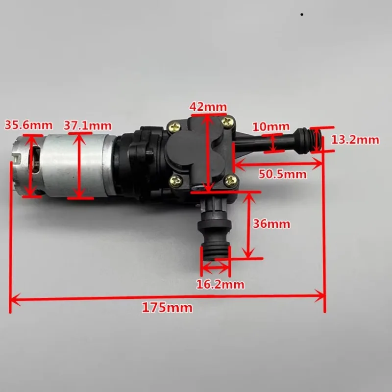 Wireless car wash charging assembly lithium battery motor DC12V spare parts household high pressure water pump accessories