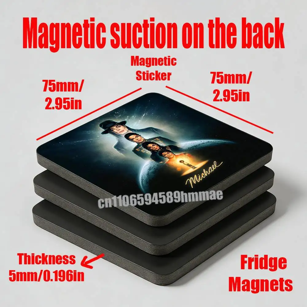 For M-Michael J-Jackson Movie 2026 Fridge Freezer Refrigerator Magnets Kitchen Metal Cabinet Magnetic
