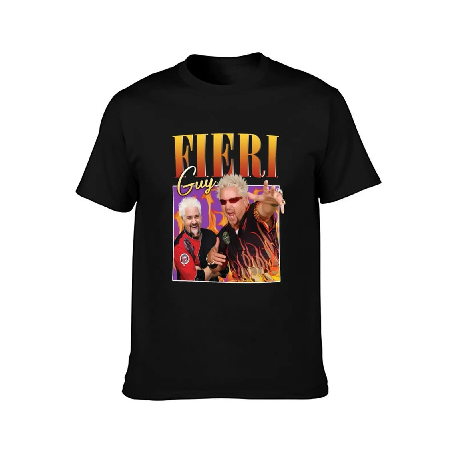 Guy Fieri Homage T-Shirt Standard Fit Solid Tee Shirt T-Shirt