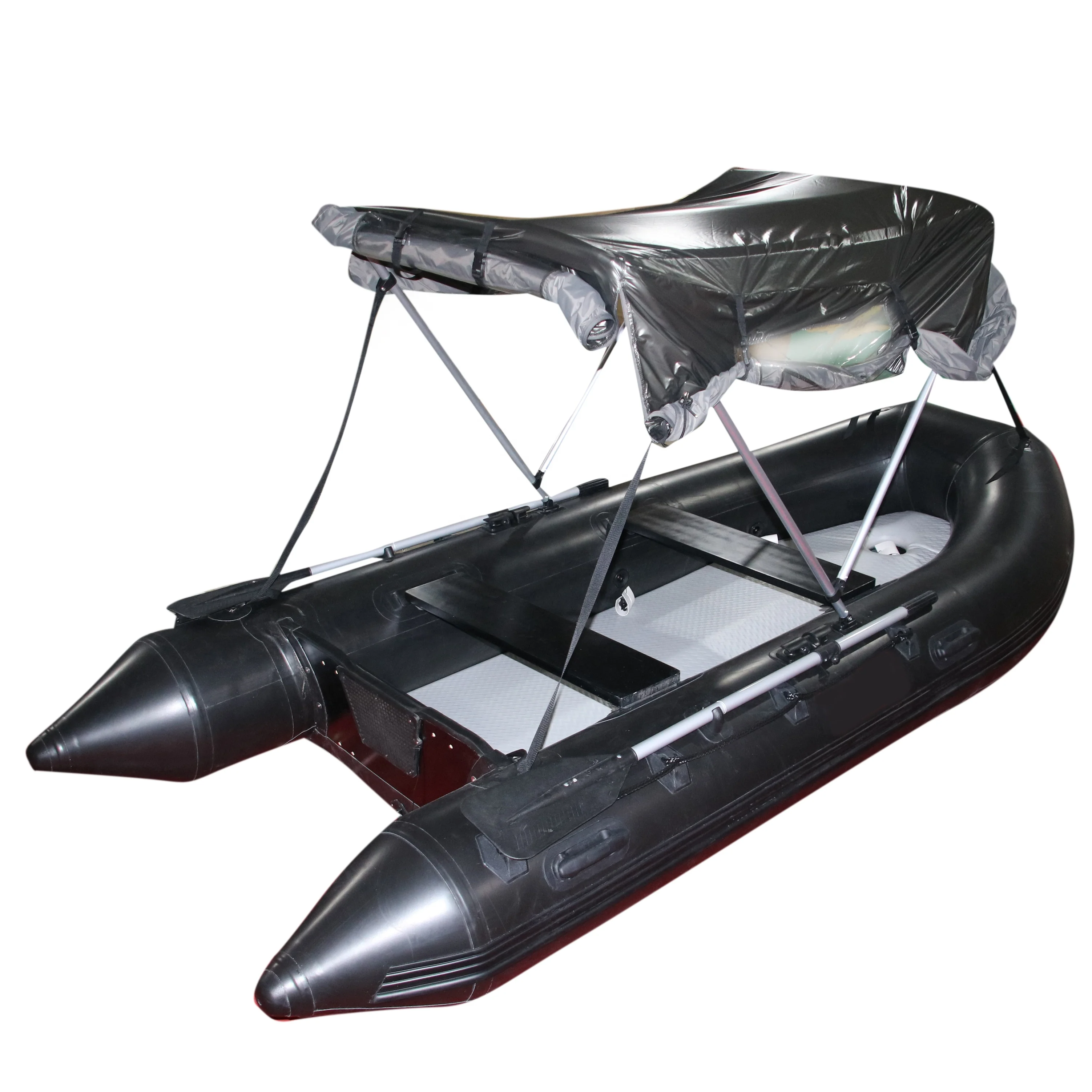 

Goethe 10.8ft GTS330 Go Boat 0.9mm PVC Inflatable Fishing Boats Fishing Luxury Yacht with Sunshade or Tent Optional Accessories