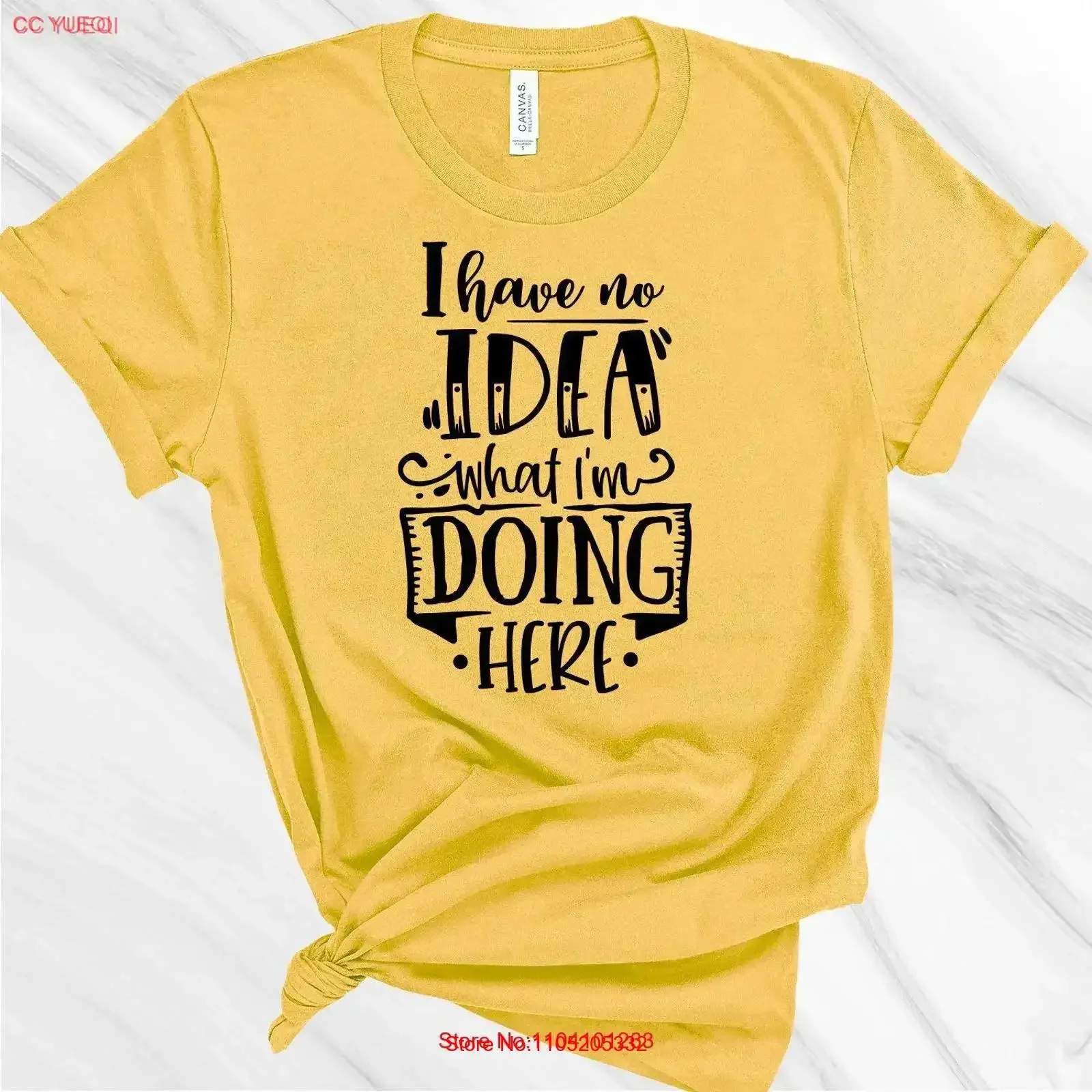 I have no idea shirt Not sure what I'm doing T Clueless Friend Dad Sister vintage Washed Top For Everyday Wear fashion
