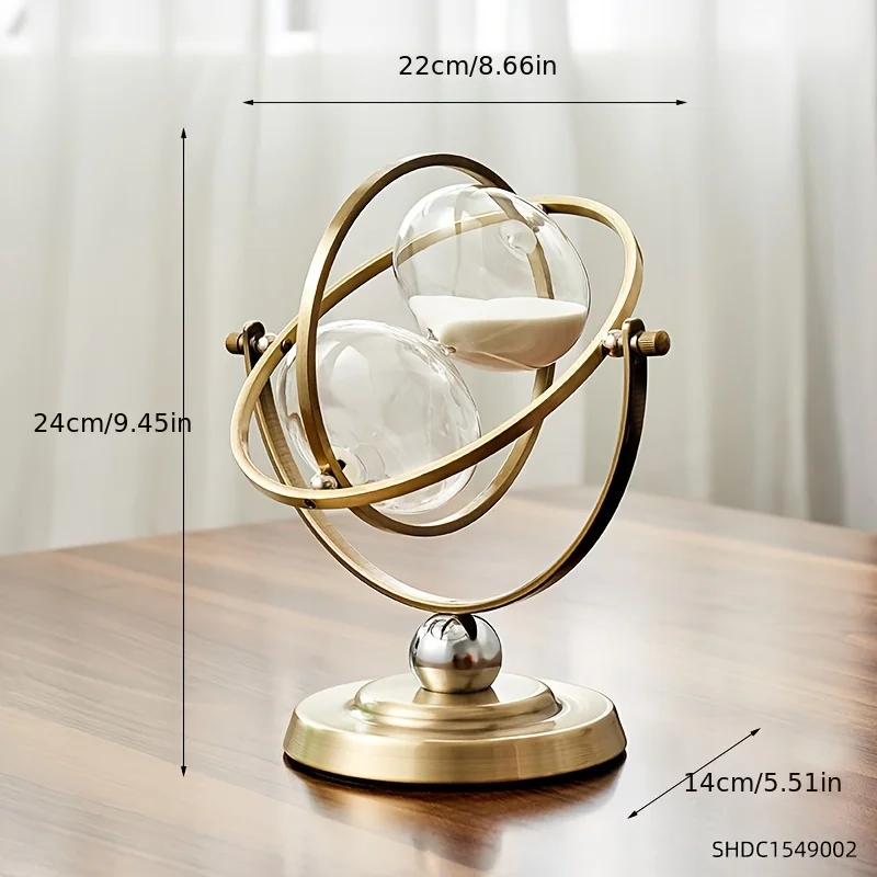 Globe, hourglass, timer, timer, ornament, glass hourglass, premium sensing quicksand handicrafts