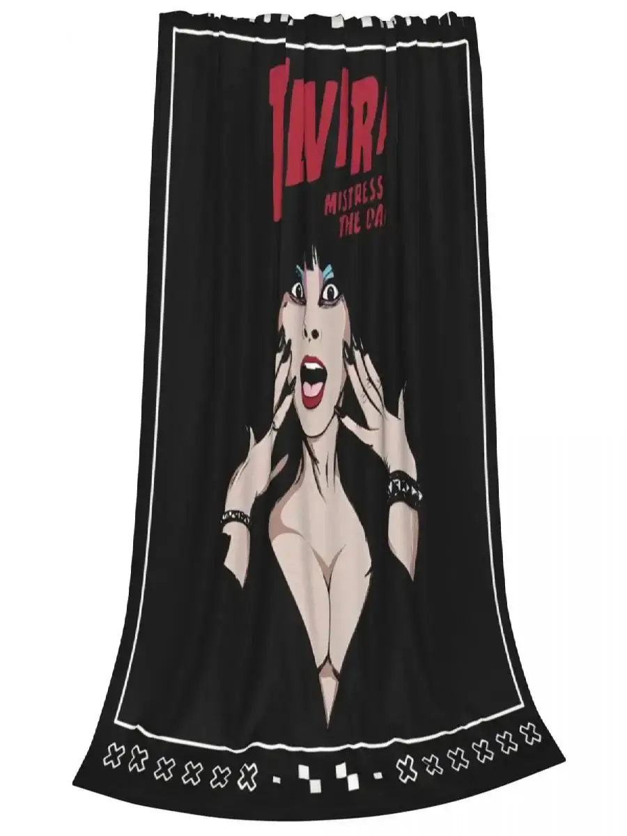 Horror Elviras Mistress of the Dark Flannel Throw Blanket Film Comedy UltraSoft Bedding Throws for Bedroom