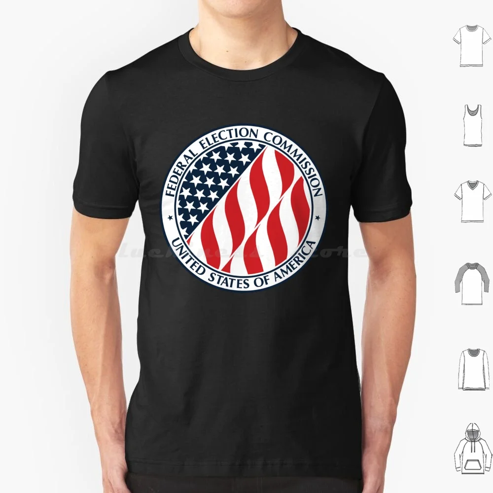 United States Federal Election Commission Official Seal T Shirt Big Size 100% Cotton Federal Election Commission Seal Of The