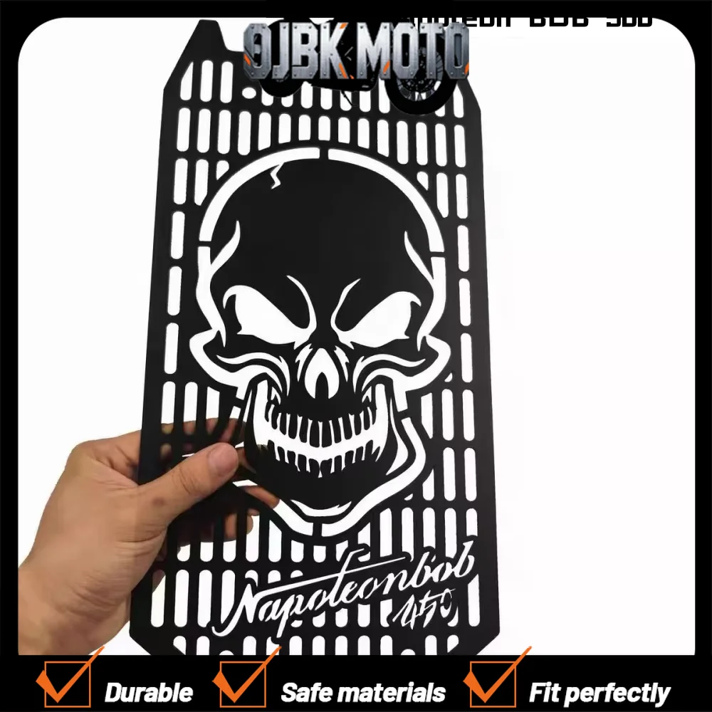 

Modified radiator grille for Benda motorcycles Chinchilla 450/500 and Napoleon BOB 500 - protective and decorative accessories.