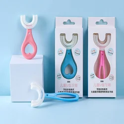 U Shaped Toothbrush for Kids, Baby Teeth Cleaning, Instrumento de escovação para crianças, Ferramentas de limpeza oral