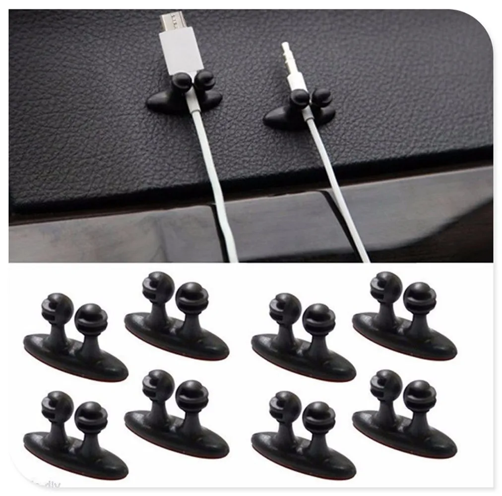 8PCS Car accessories Charger Line Clasp Clamp for PEUGEOT 206 1998 2000 207 2006 2007 307 106