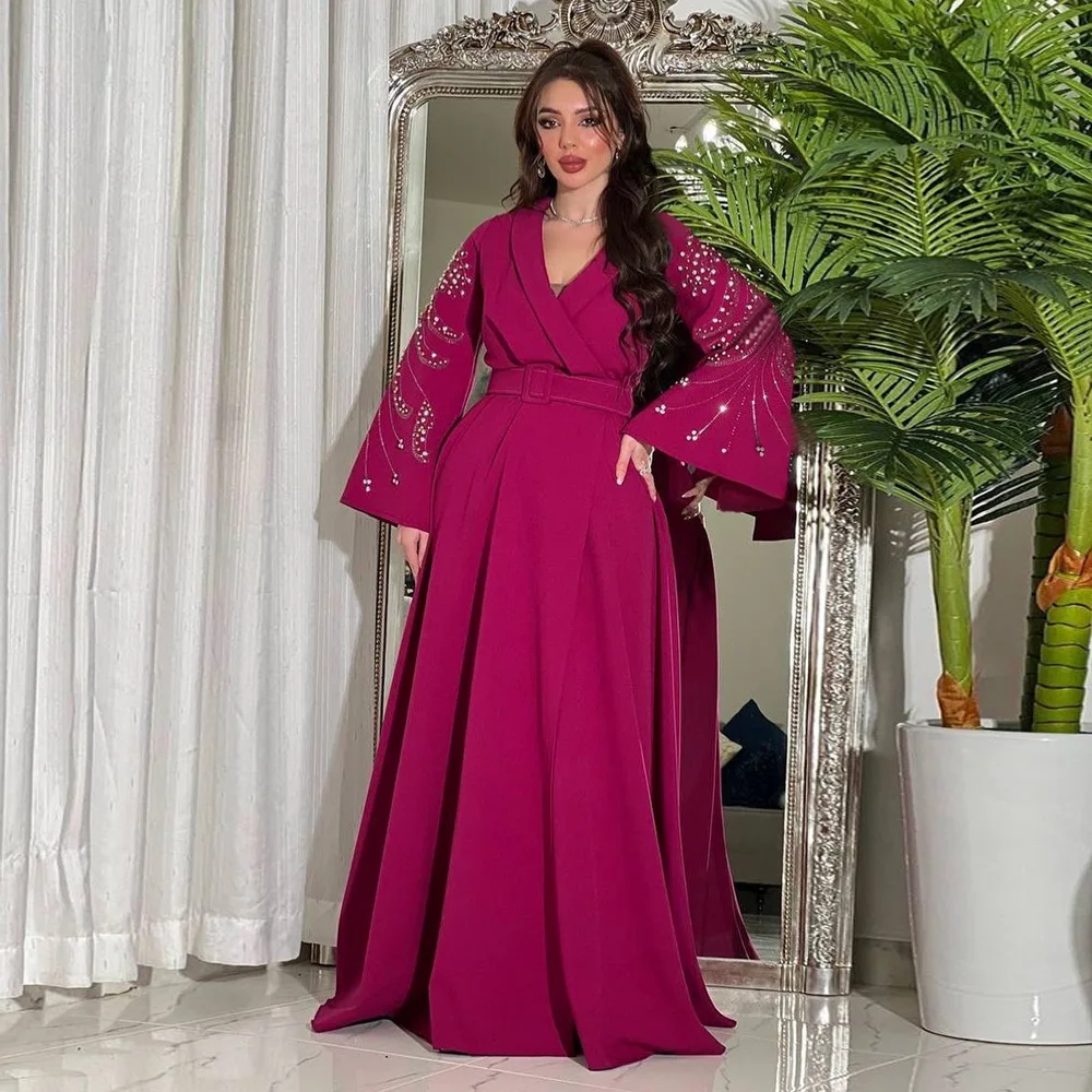 Luxury Abaya Diamonds Muslim Elegant Women Dresses Caftan Moroccan Dubai Kaftan Gown Evening Party Eid Mubarak Jalabiya Vestidos