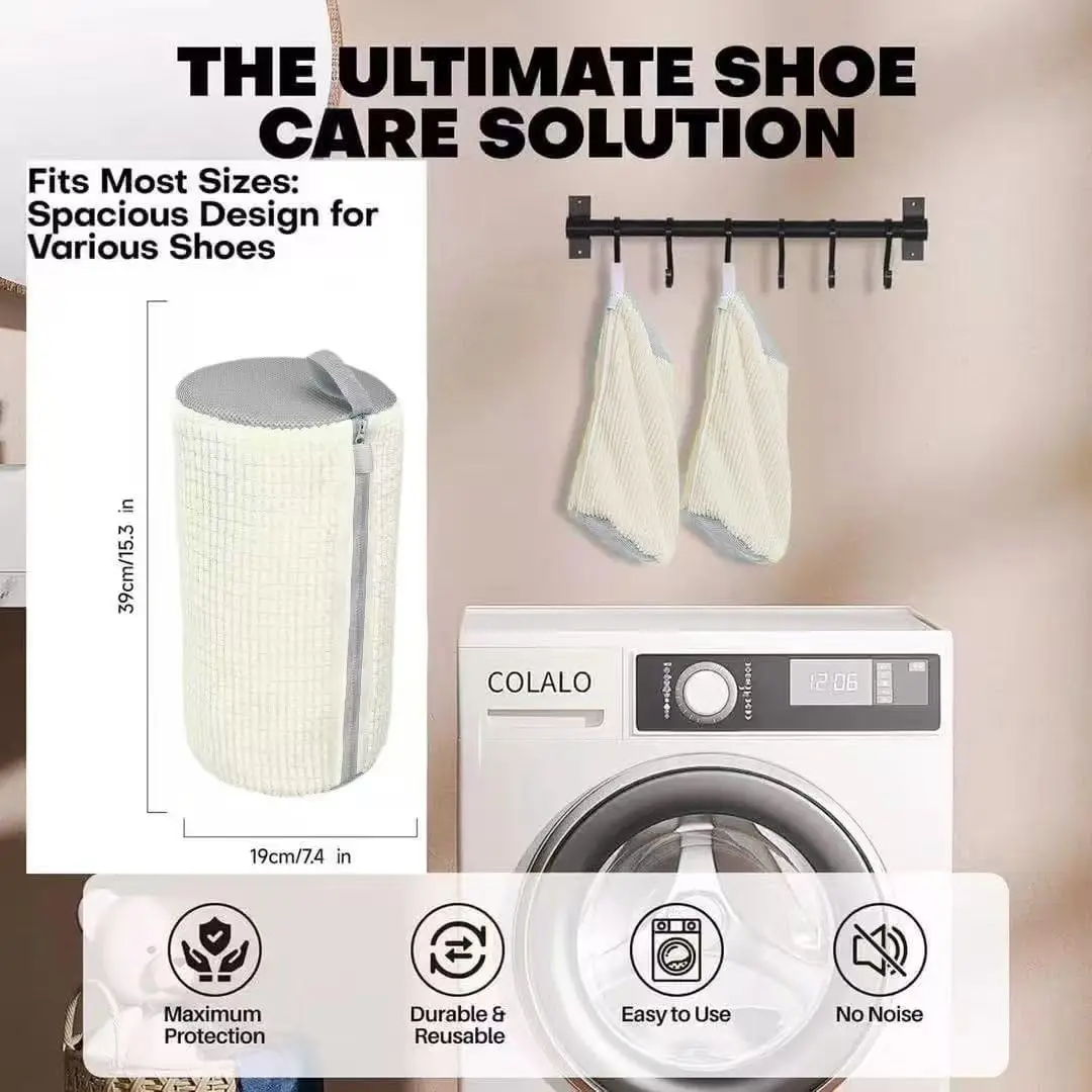 Special Shoe Washing Bag for Washer and Dryer Durable Laundry Wash Bag for All Shoes Sizes and Types,Shoe Washing Machine Bag