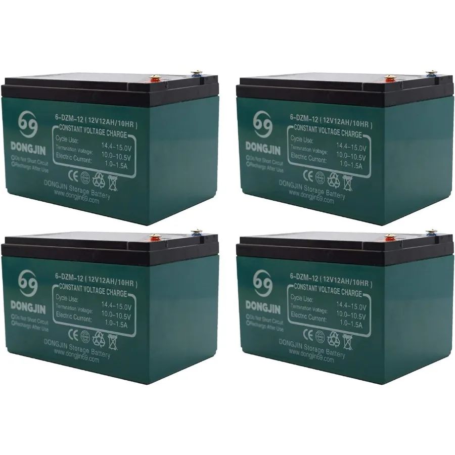 4PCS 6DZM12 12V 12A…