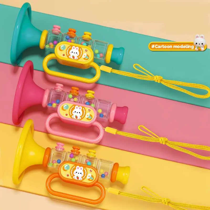 Children Cartoon Cute Bunny Little Horn Toys Baby Can Blow The Mini Little Horn Musical Instrument Toys Baby Birthday Gifts