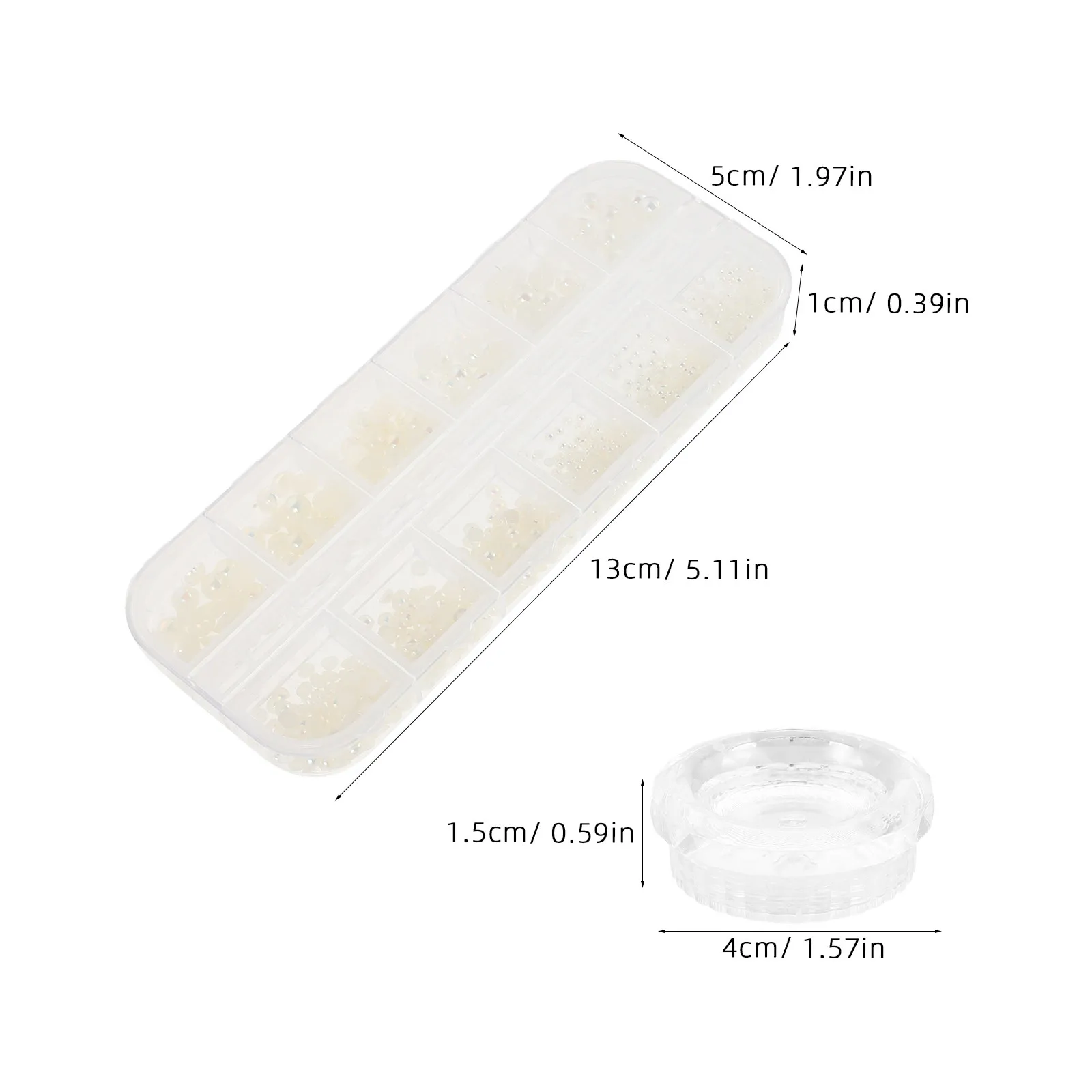 4 Boxes Nail Rhinestones Small Ab Flatback Crystals Gems for Crafts Clothes Shoes Makeup Bags Decor Accessories for Nail Art