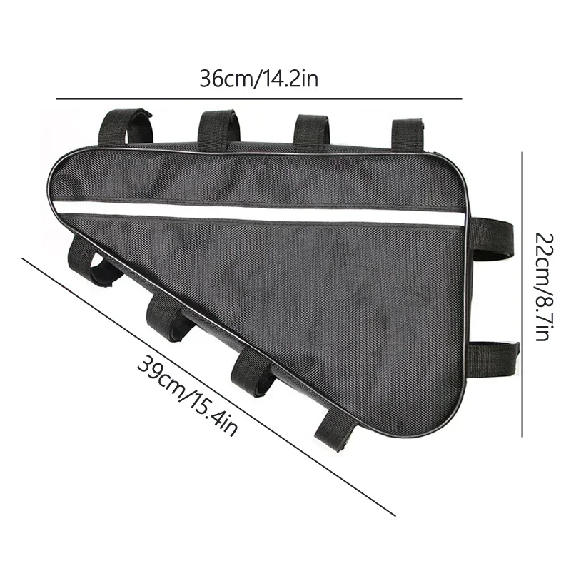 Bolsa para batería de litio para trípode de bicicleta, tela Oxford impermeable 210D, bolsa para batería de bicicleta de montaña modificada, funda, bolsa de almacenamiento