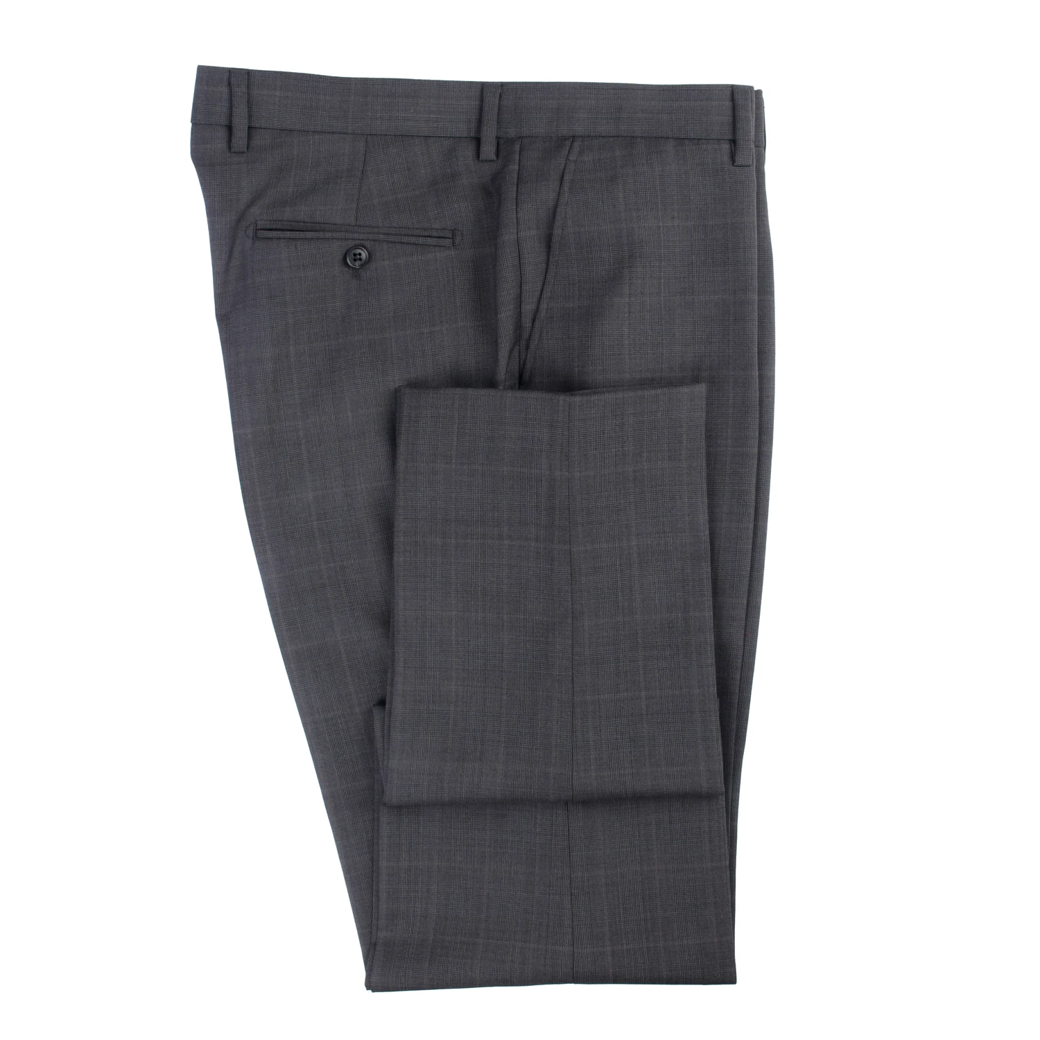 Casual Pants Middle Grey Glen Check Pants Tailor Made Pant Slim Fit Business Dress Pants Prince of Wales Checkered Dress Pants